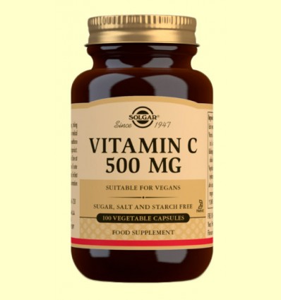 Vitamina C 500 mg - Solgar - 100 cápsulas vegetales