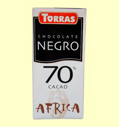 Chocolate Negro 70% Cacao África - Torras - 125 gramos