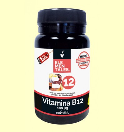 Vitamina B12 100 mcg - Novadiet - 120 cápsulas