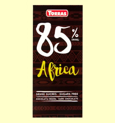 Chocolate Negro 85% Cacao África - Torras - 100 gramos