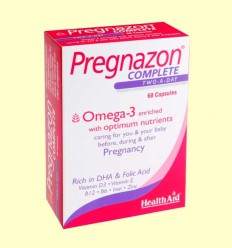 Pregnazon Complete - Multinutriente para el embarazo - Health Aid - 60 comprimidos