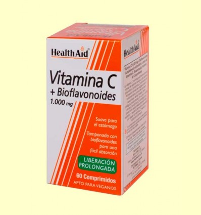 Vitamina C 1000 mg + Bioflavonoides - Health Aid - 60 comprimidos