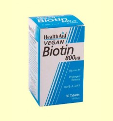 Biotina 800 ug - Health Aid - 30 comprimidos