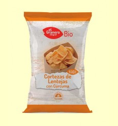 Cortezas de Lentejas con Cúrcuma Bio - El Granero - 65 gramos