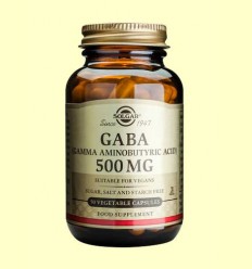 Gaba 500 mg - Aminoácidos - Solgar - 50 cápsulas