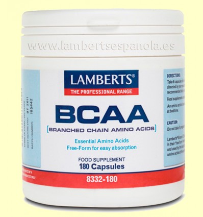 BCAA en Forma Libre - Lamberts - 180 cápsulas