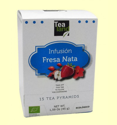 Infusión Fresas con Nata - Tealand - 15 pirámides