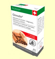 Cinnulin Canela - Niveles de azúcar - Dr Dünner - 40 cápsulas