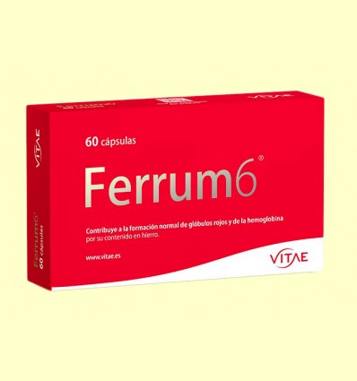 apaciguar Criticar Sumergir Ferrum6 - 6 sales de hierro - Vitae - 60 cápsulas