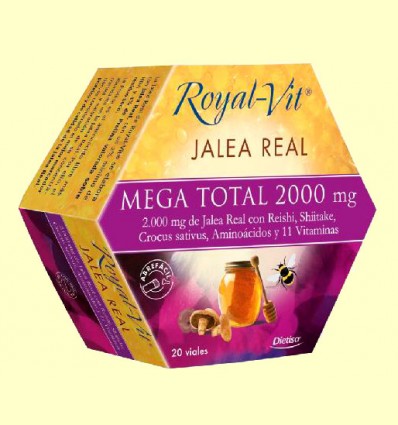 Royal-Vit Mega Total 2000 mg - Dietisa - 20 ampollas