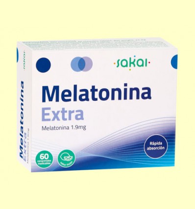 Melatonina Extra 1.9 mg - Sakai - 60 comprimidos masticables