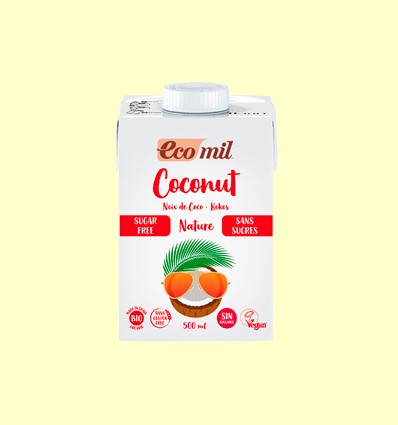 Leche de Coco Bio Sin Azúcar - EcoMil - 500 ml