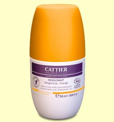 Desodorante Roll On 24h Frescor Cítrico Bio - Cattier - 50 ml