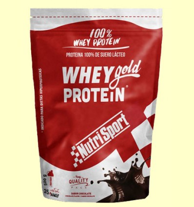 Whey Gold Protein - Nutrisport - Chocolate - 500 gramos