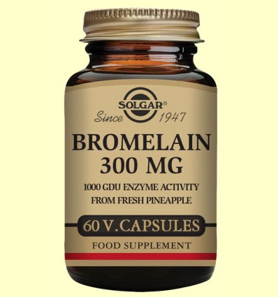 Bromelina 300 mg - Digestivo - Solgar - 60 cápsulas
