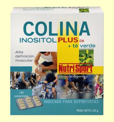 Colina Inositol Plus Té Verde - NutriSport - 120 comprimidos