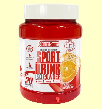 Sport Drink Iso Powder Naranja - Nutrisport - 1020 gramos