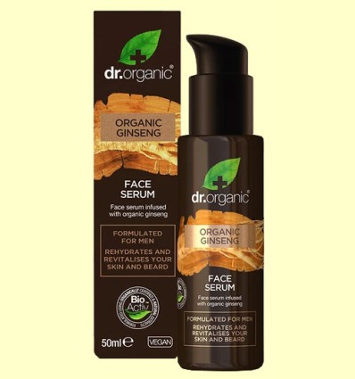 Serum Facial Hombres - Ginseng - Dr.Organic - 50 ml