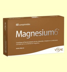 Magnesium6 - 6 sales de magnesio - Vitae - 60 comprimidos