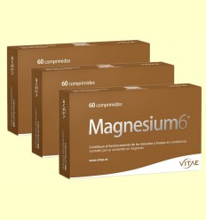 Magnesium6 - 6 sales de magnesio - Vitae - Pack 3 x 60 comprimidos