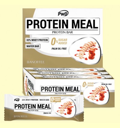 Protein Meal - Barritas Proteicas sabor Banoffee - PWD - 12 barritas