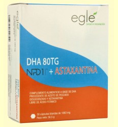 DHA 80 TG NPD1 + Astaxantina - Egle - 30 cápsulas