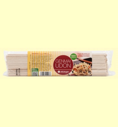 Genmai Udon - Spaghetti trigo y arroz - Mimasa - 250 gramos