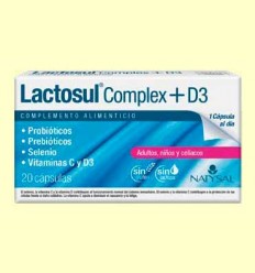 Lactosul Complex con Vitamina D3 - Natysal - 20 cápsulas
