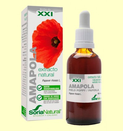 Amapola Extracto S XXI - Soria Natural - 50 ml