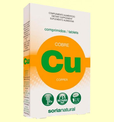 Cobre Retard - Soria Natural - 24 comprimidos