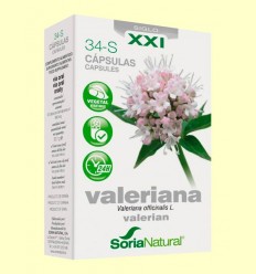Valeriana 34 S XXI - Soria Natural - 30 cápsulas