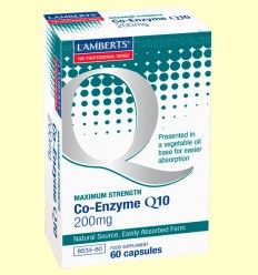 Coenzima Q10 200 mg - Lamberts - 60 cápsulas
