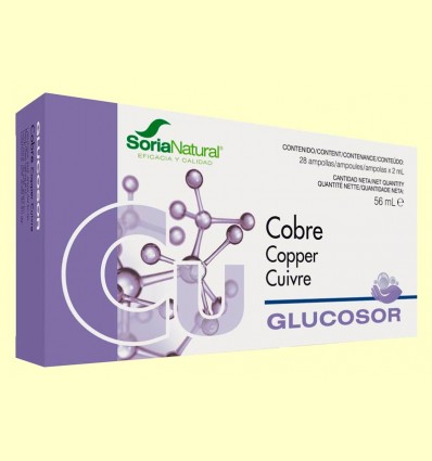 Glucosor Cobre - Soria Natural - 28 ampollas