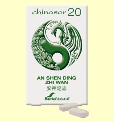 Chinasor 20 - AN SHEN DING ZHI WAN - Soria Natural - 30 comprimidos