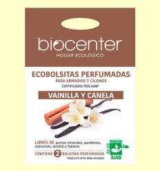 Bolsitas Perfumadas de Armario Bio - Vainilla y Canela - Biocenter - 2 bolsitas