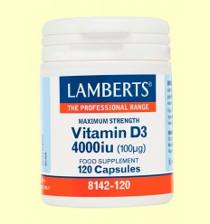 Vitamina D 4000ui - Lamberts - 120 tabletas