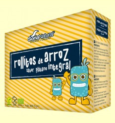 Rollitos Arroz Integral Plátano Bio - Soria Natural - 4 packs