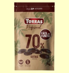 Gotas Chocolate Negro 70% Cacao - Torras - 1 kg
