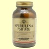 Espirulina 750 mg - Plancton vegetal - Solgar - 80 cápsulas