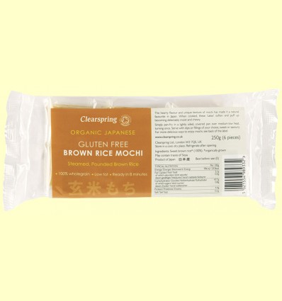 Mochi de Arroz Integral - Clearspring - 250 gramos