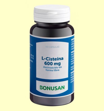 L Cisteína 600 mg - Bonusan - 60 cápsulas