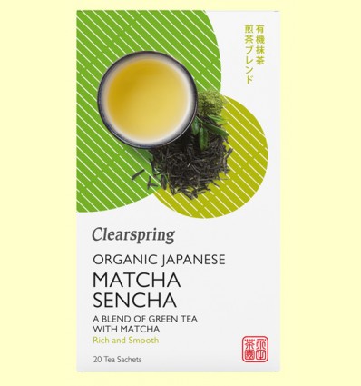 Té Matcha Sencha - Clearspring - 20 filtros
