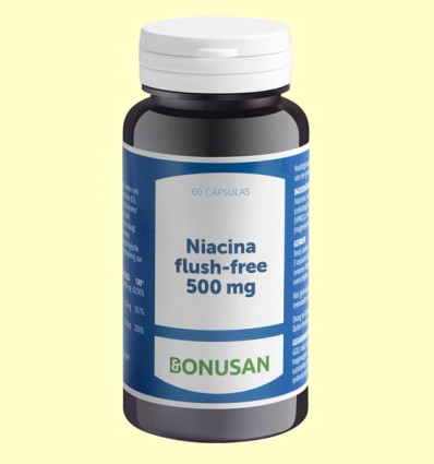 Niacina Flush Free 500 mg - Bonusan - 60 cápsulas