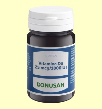 Vitamina D3 25mcg 1000 UI - Bonusan - 90 cápsulas