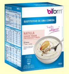 Crema Yogur con Cereales y Fruta - Biform - 6 sobres