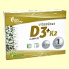 Vitaminas D3 K2 - Pinisan - 60 cápsulas