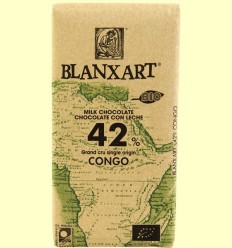 Chocolate con Leche 42% Cacao Congo Bio - Blanxart - 125 gramos
