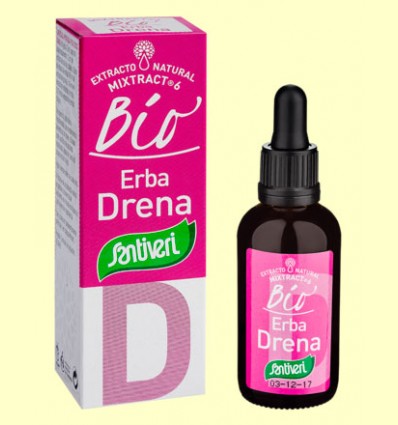 Mixtract D6 Bio - Erba Drena - Eliminación de líquidos - Santiveri - 50 ml