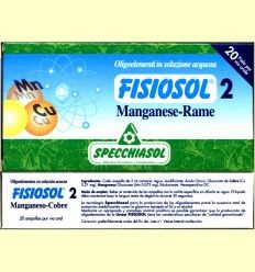 Fisiosol 2 Manganeso Cobre - Specchiasol - 20 ampollas