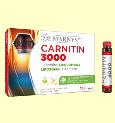 Carnitin 3000 - L-Carnitina Líquida - Marnys - 14 viales